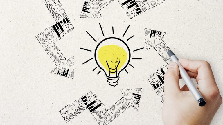 Schmuckbild: Glübirne und der Weg zu einer Idee
